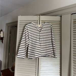 Sezane stripe cardigan size large